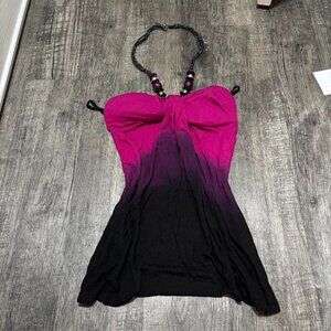 Venus Women's Black and Pink Vest